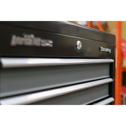 Sealey Tool Chest Combination 16 Drawer with Ball-Bearing Slides - Black/Grey AP35STACK