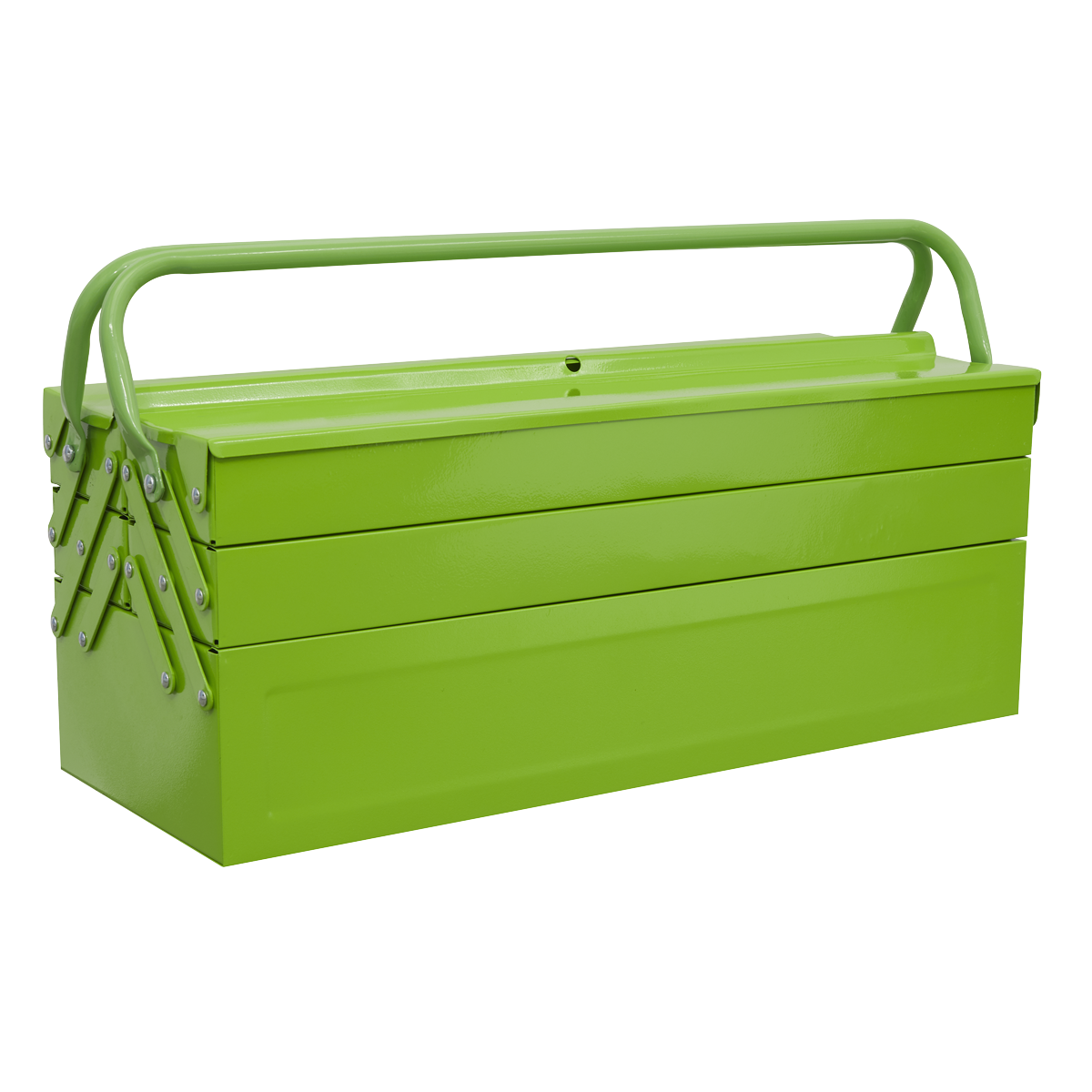 Sealey 530mm 4 Tray Cantilever Toolbox Hi-Vis Green AP521HV