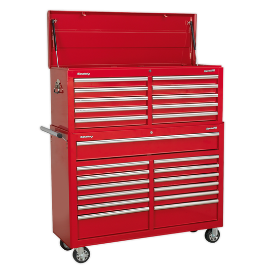 Sealey Tool Chest Combination 23 Drawer with Ball-Bearing Slides - Red AP52COMBO1