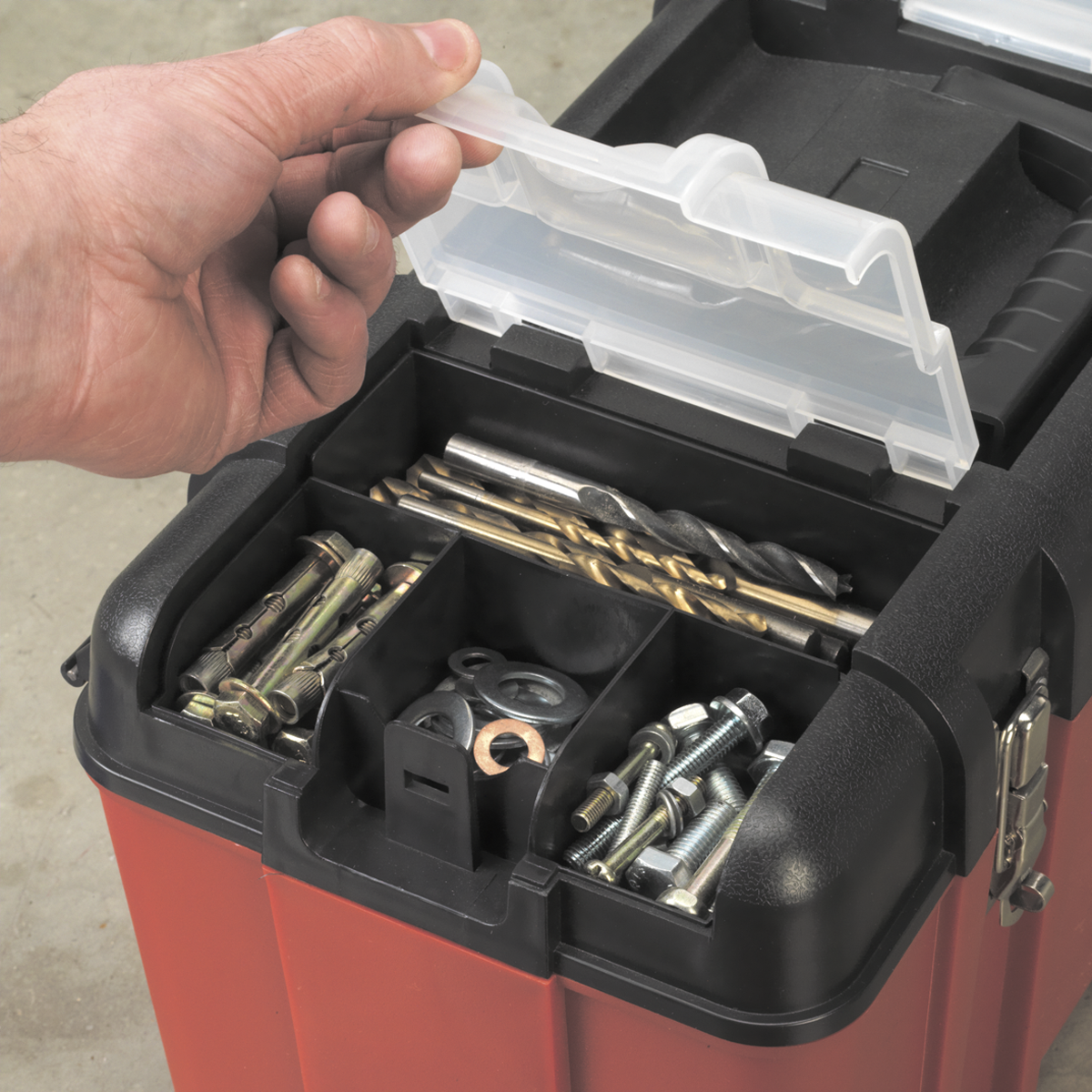 Sealey 495mm Toolbox with Tote Tray AP535