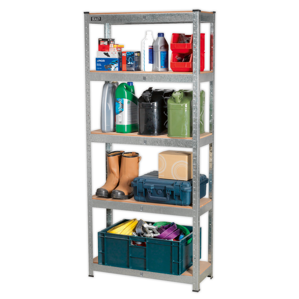 Sealey 5 Shelf Racking Unit - 150kg Capacity Per Level AP6150GS