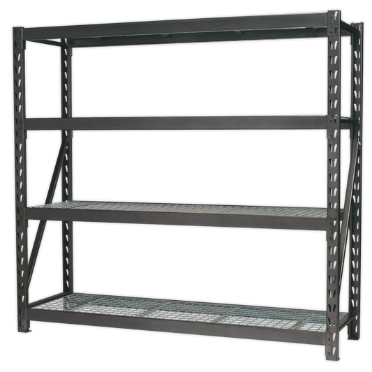 Sealey Heavy-Duty Racking Unit with 4 Mesh Shelves - 640kg Capacity Per Level AP6572