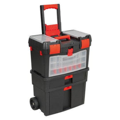 Sealey Mobile Toolbox with Tote Tray & Removable Storage Box AP850