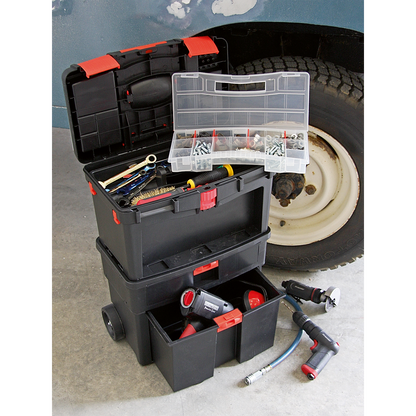Sealey Mobile Toolbox with Tote Tray & Removable Storage Box AP850