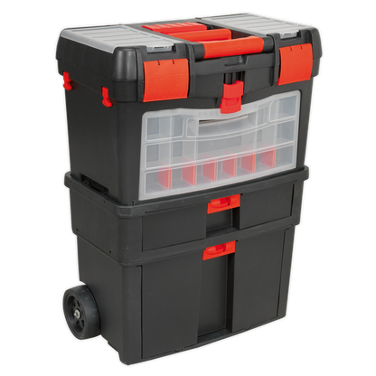 Sealey Mobile Toolbox with Tote Tray & Removable Storage Box AP850