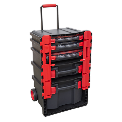 Sealey Professional Mobile Toolbox with 5 Removable Storage Cases AP860