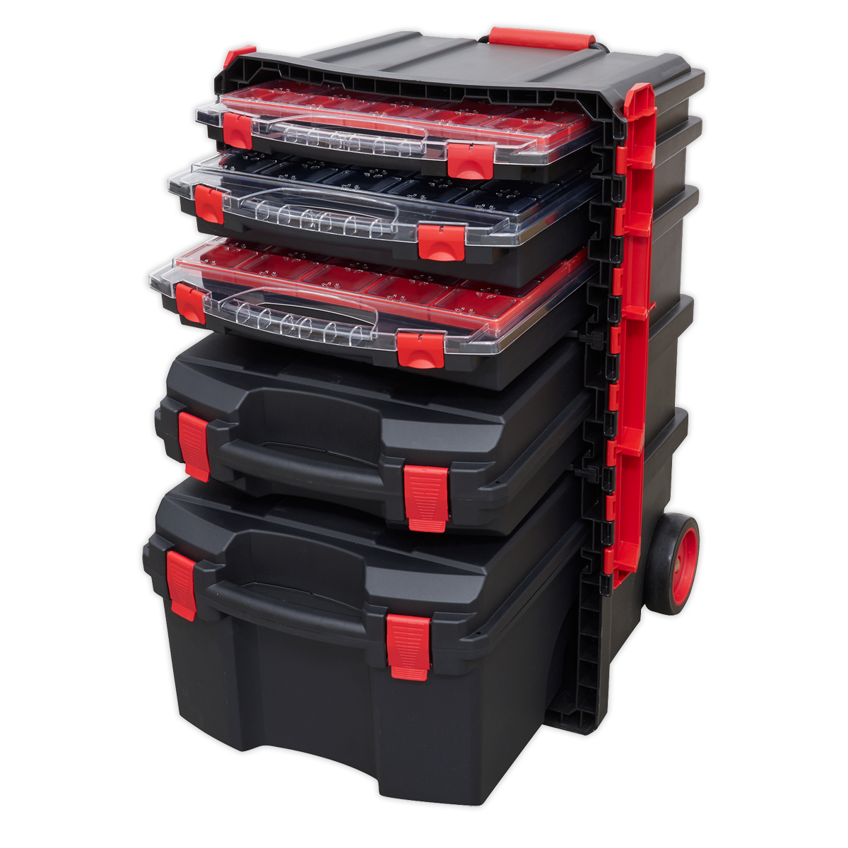 Sealey Professional Mobile Toolbox with 5 Removable Storage Cases AP860