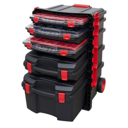 Sealey Professional Mobile Toolbox with 5 Removable Storage Cases AP860