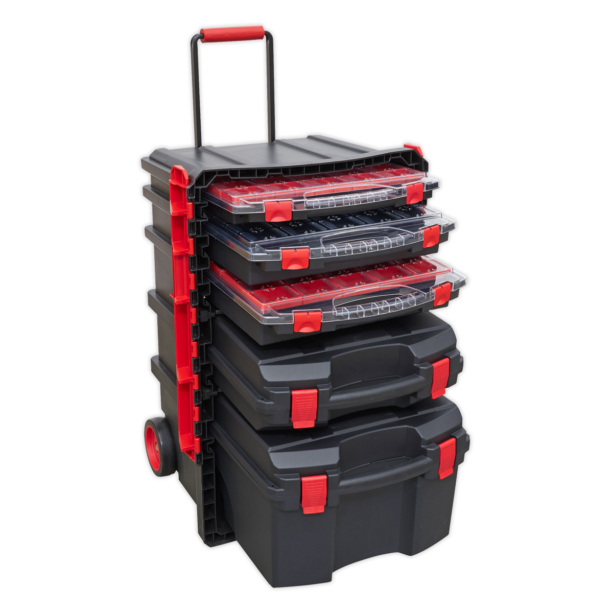 Sealey Professional Mobile Toolbox with 5 Removable Storage Cases AP860