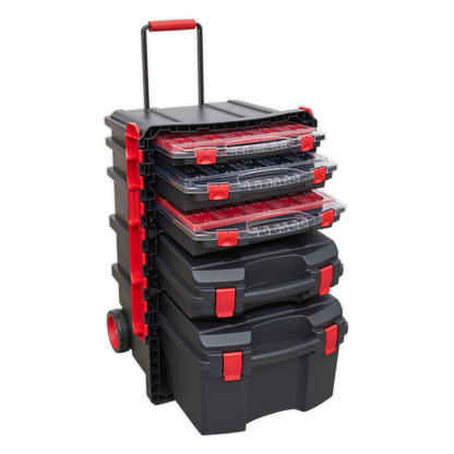 Sealey Professional Mobile Toolbox with 5 Removable Storage Cases AP860