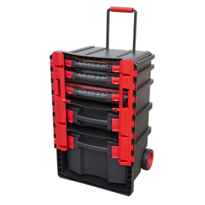 Sealey Professional Mobile Toolbox with 5 Removable Storage Cases AP860