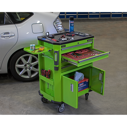 Sealey 4 Drawer & 2 Door Cupboard Tool Trolley AP980MTHV