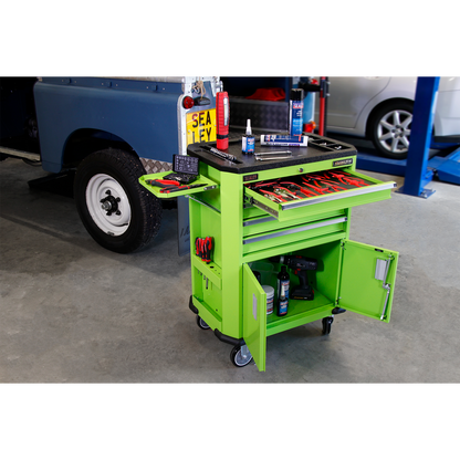 Sealey 4 Drawer & 2 Door Cupboard Tool Trolley AP980MTHV