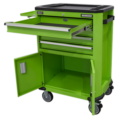 Sealey 4 Drawer & 2 Door Cupboard Tool Trolley AP980MTHV