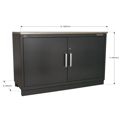 Sealey 1550mm Heavy-Duty Modular 2 Door Floor Cabinet APMS02