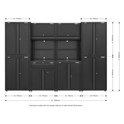 Sealey 10pc Garage Storage System APMS10HFP