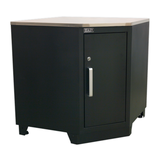 Sealey 930mm Heavy-Duty Modular Corner Floor Cabinet APMS15