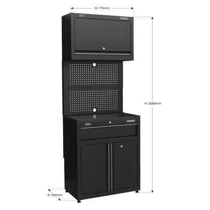 Sealey Modular Base & Wall Cabinet with Drawer APMS2HFPD