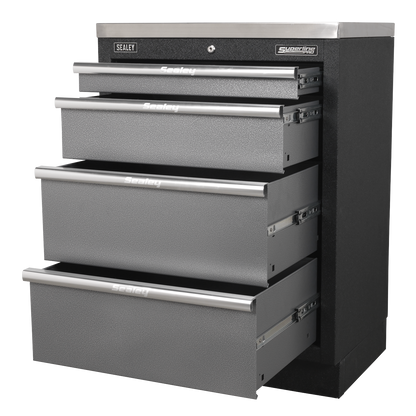 Sealey 680mm 4 Drawer Modular Floor Cabinet APMS51