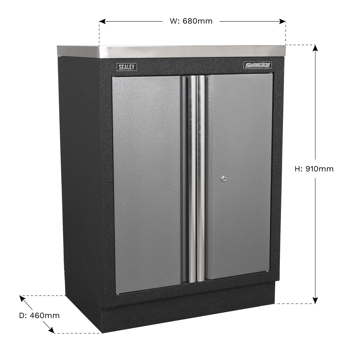 Sealey 680mm Modular 2 Door Floor Cabinet APMS52