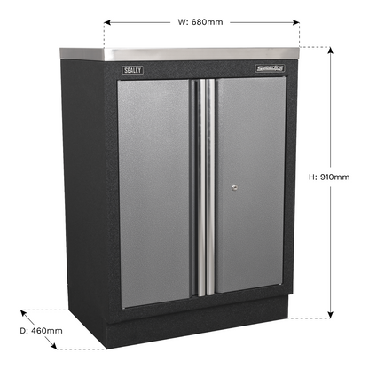 Sealey 680mm Modular 2 Door Floor Cabinet APMS52