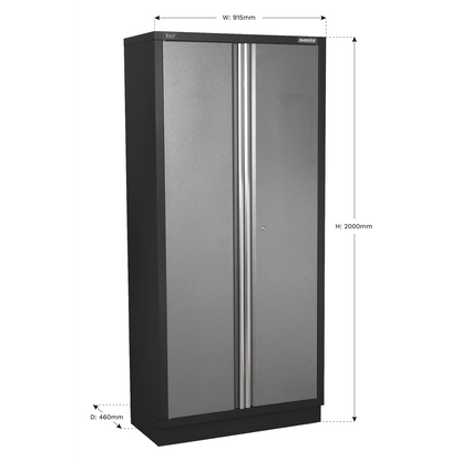 Sealey 915mm Full Height Modular 2 Door Floor Cabinet APMS56