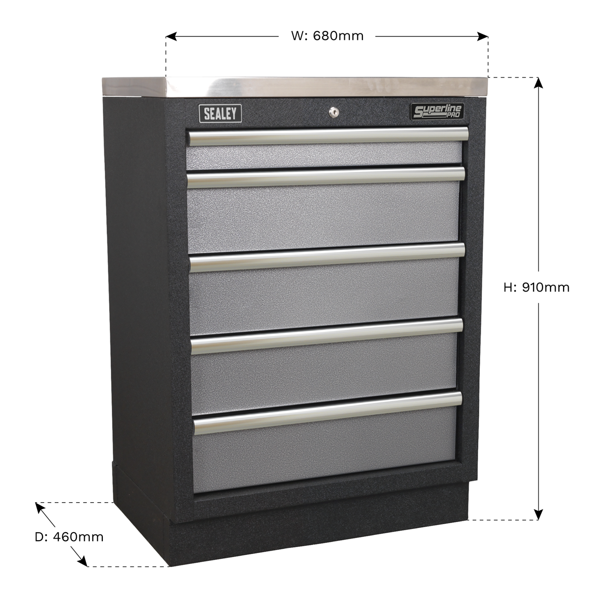 Sealey 680mm Modular 5 Drawer Floor Cabinet APMS59
