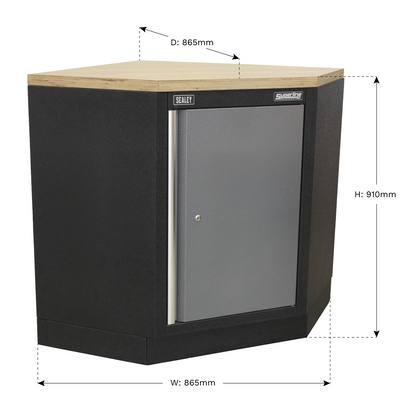 Sealey 865mm Modular Corner Floor Cabinet APMS60