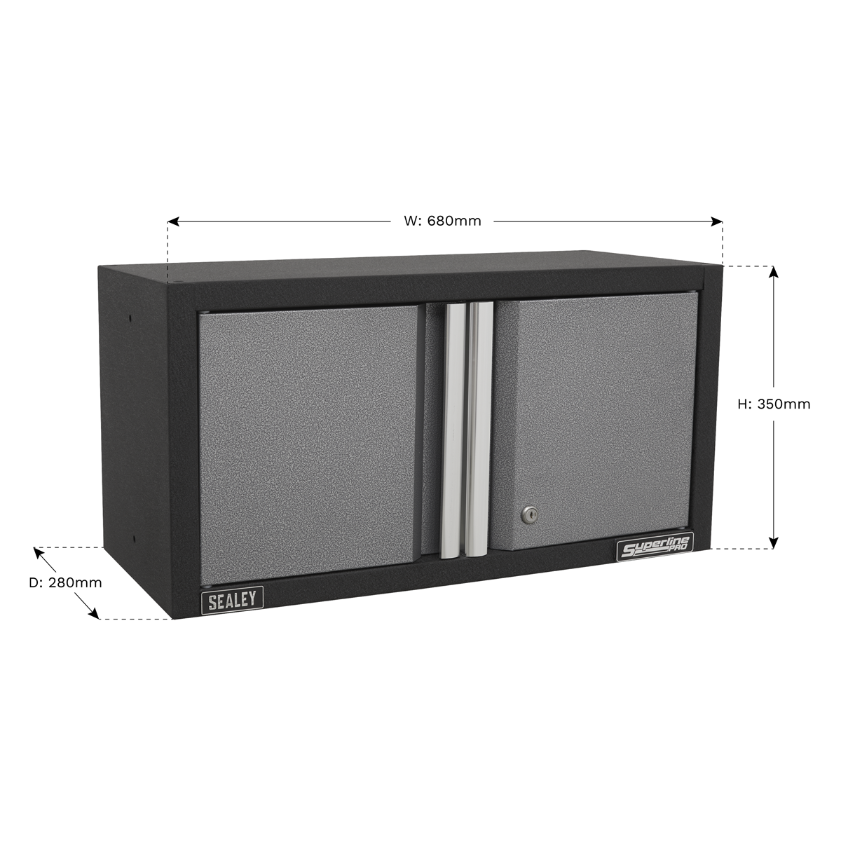Sealey 680mm 2 Door Modular Wall Cabinet APMS65