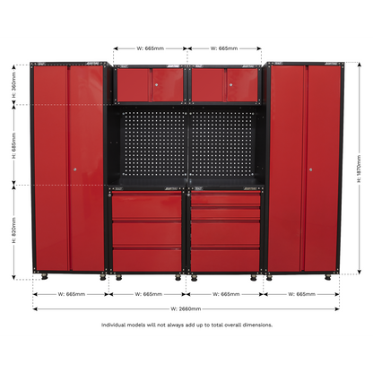 Sealey American Pro 2.6m Storage System APMS80COMBO2