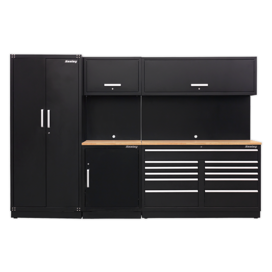 Sealey Premier 3.3m Storage System - Oak Worktop APMSCOMBO2W
