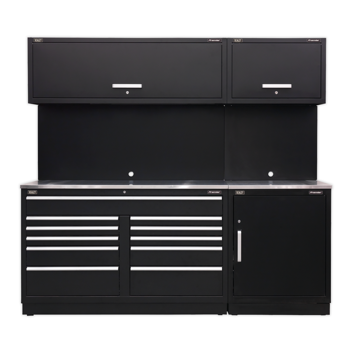 Sealey Premier 2.3m Storage System - Stainless Worktop APMSCOMBO4SS