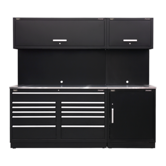 Sealey Premier 2.3m Storage System - Stainless Worktop APMSCOMBO4SS