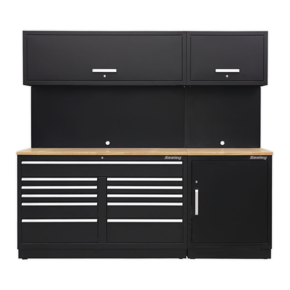 Sealey Premier 2.3m Storage System - Oak Worktop APMSCOMBO4W