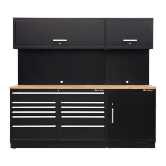 Sealey Premier 2.3m Storage System - Oak Worktop APMSCOMBO4W