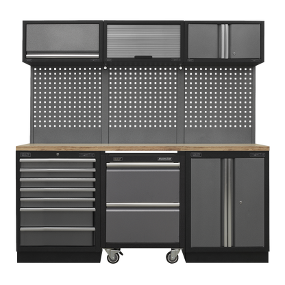 Sealey Superline Pro 2.04m Storage System - Pressed Wood Worktop APMSSTACK12W