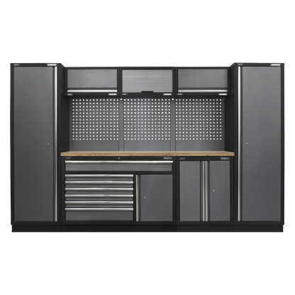 Sealey Superline Pro 3.24m Storage System - Pressed Wood Worktop APMSSTACK13W