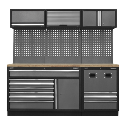 Sealey Modular Storage System Combo - Pressed Wood Worktop APMSSTACK14W