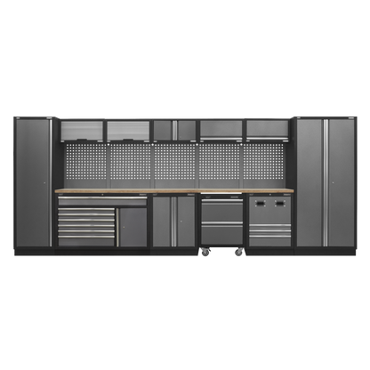 Sealey Modular Storage System Combo - Pressed Wood Worktop APMSSTACK16W