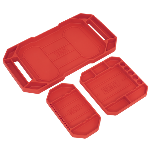 Sealey Flexible Tool Trays Non-Slip - Pack of 3 APNST4