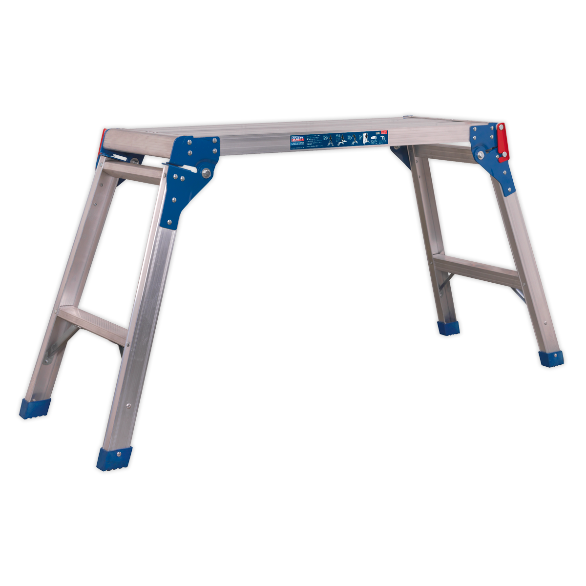 Sealey 2-Tread Aluminium Folding Platform - EN 131 APS2E