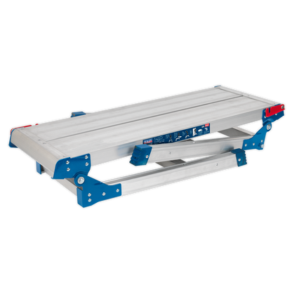 Sealey 2-Tread Aluminium Folding Platform - EN 131 APS2E