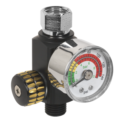Sealey On-Gun Air Pressure Regulator/Gauge AR01