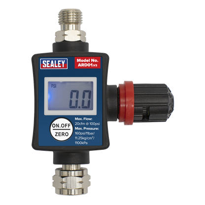 Sealey On-Gun Digital Pressure Regulator/Gauge ARD01
