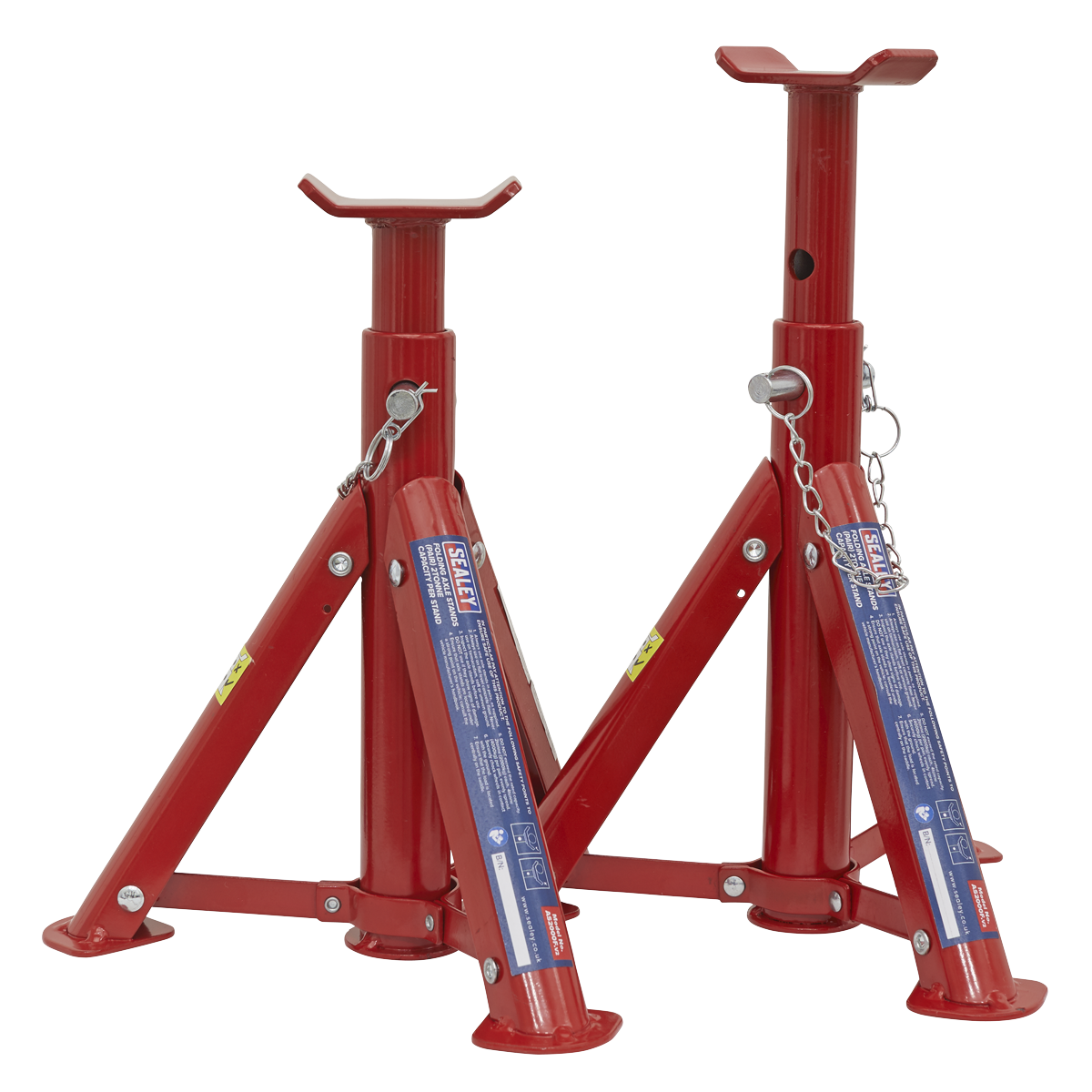 Sealey Folding Axle Stands (Pair) 2tonne Capacity per Stand AS2000F