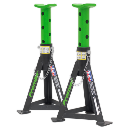 Sealey Axle Stands (Pair) 3tonne Capacity per Stand - Green AS3G