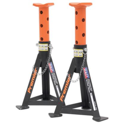Sealey Axle Stands (Pair) 3tonne Capacity per Stand - Orange AS3O