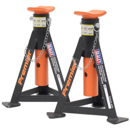 Sealey Axle Stands (Pair) 3tonne Capacity per Stand - Orange AS3O