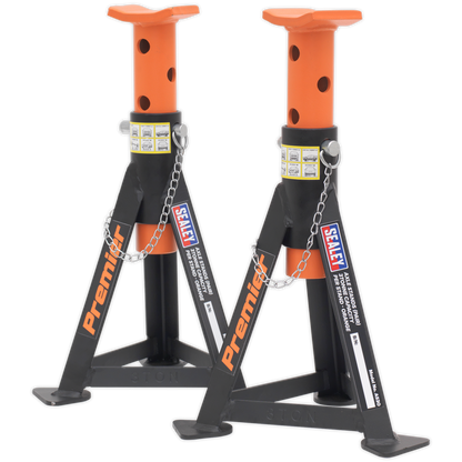 Sealey Axle Stands (Pair) 3tonne Capacity per Stand - Orange AS3O