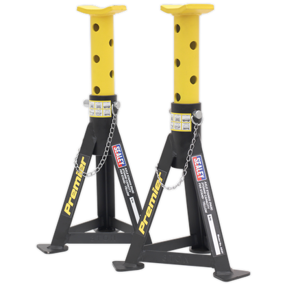 Sealey Axle Stands (Pair) 3tonne Capacity per Stand - Yellow AS3Y